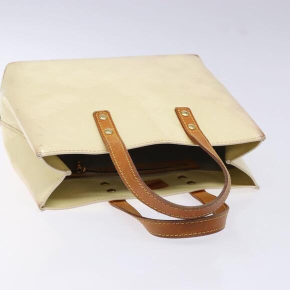 LOUIS VUITTON Monogram Vernis Reade PM Hand Bag Perle M91336 - Picture 6 of 12